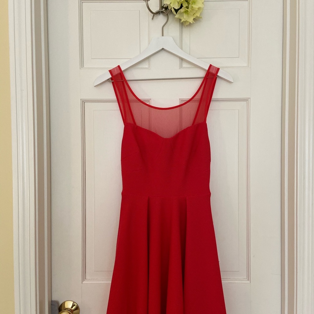 NWT BCBG Red Fit and Flare Dress